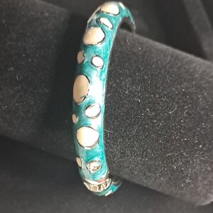 Cloisonné Enamel Hinged Bracelet